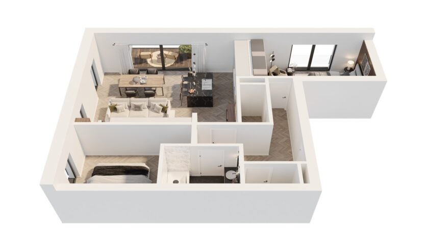 Appartement 2 chambres avec terrasse exposée ouest