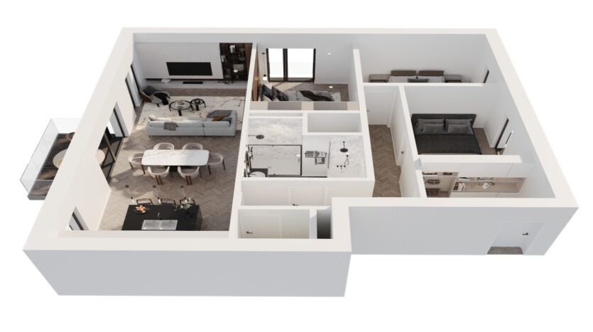 Appartement 3 chambres avec terrasse exposée ouest