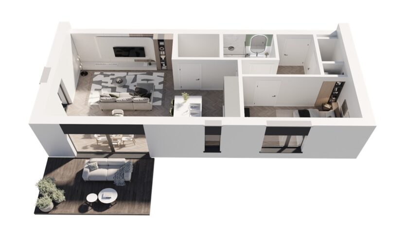 Appartement 1 chambre avec terrasse exposée ouest